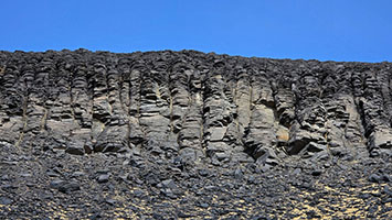 Basalti colonnari nel 'deserto nero'